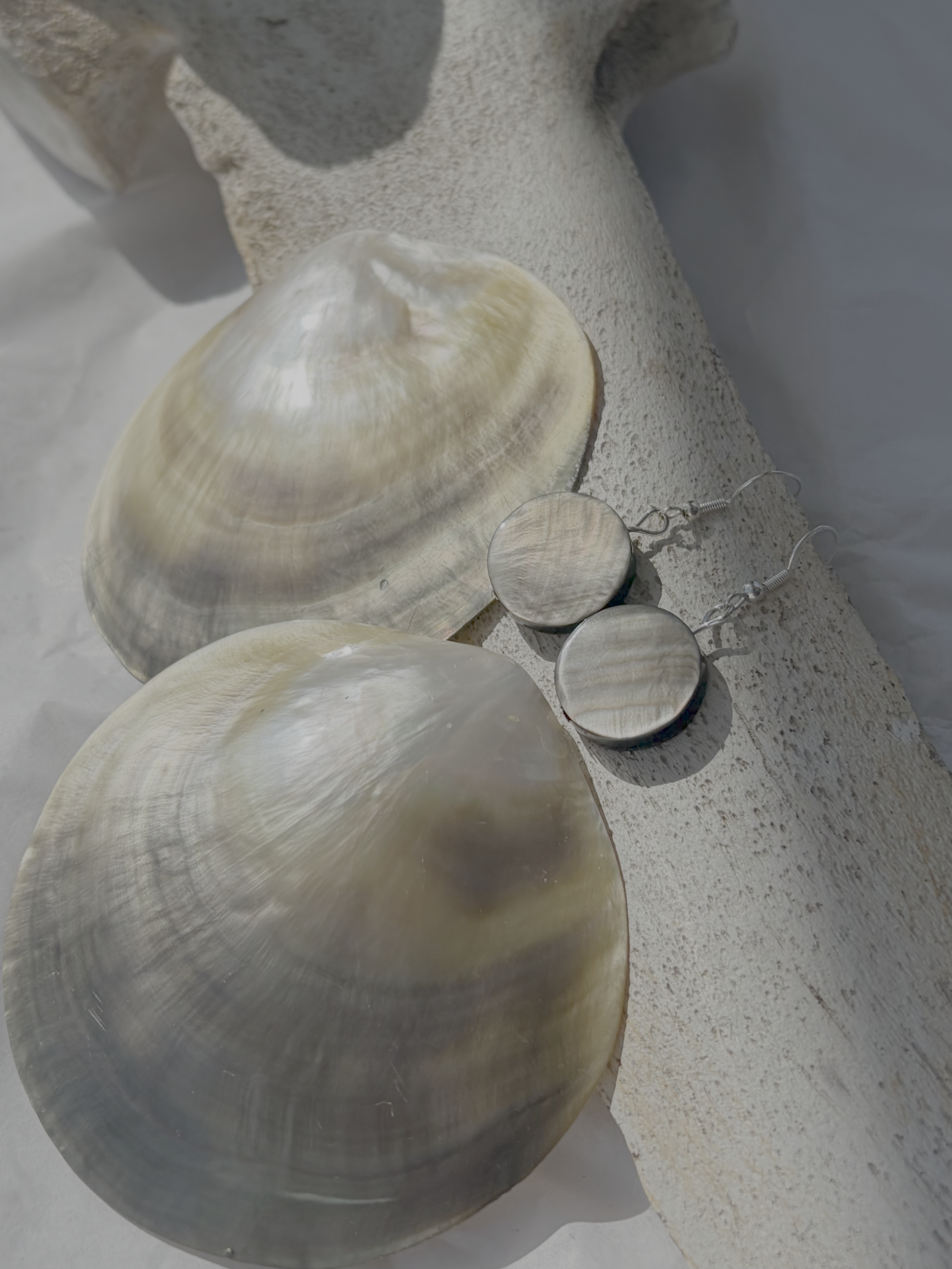 Black Lip Shell Earrings