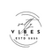 Black and white logo of Saffy Vibes Co. with 'ESTD 2025' text on a white background